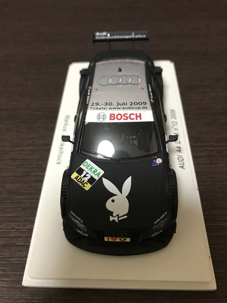 Amazon | 1/43 Spark 【PLAYBOY】 AUDI A4 DTM 2008#12 M.ヴィンケル